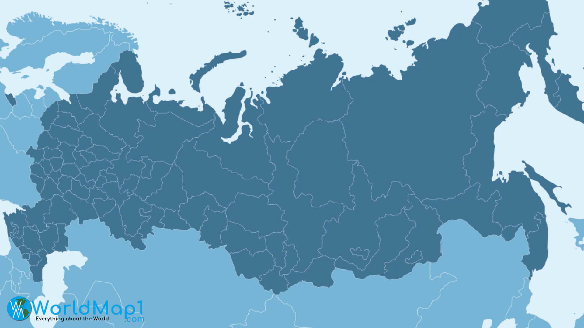 Russia Blank Map